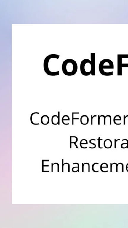 codeformer软件下载  v1.9图1