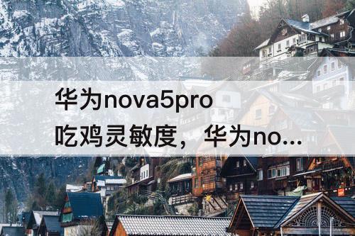 华为nova5pro吃鸡灵敏度，华为nova5pro吃鸡灵敏度分享码